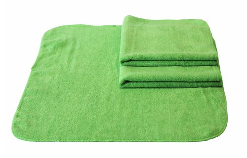 Microvezeldoeken  3 st.  40x40cm  "Ultra  cleaning cloth NOVO"   Groen