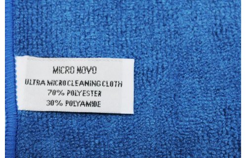 Microvezeldoeken  3 st.  40x40cm  "Ultra  cleaning cloth NOVO"   Blauw
