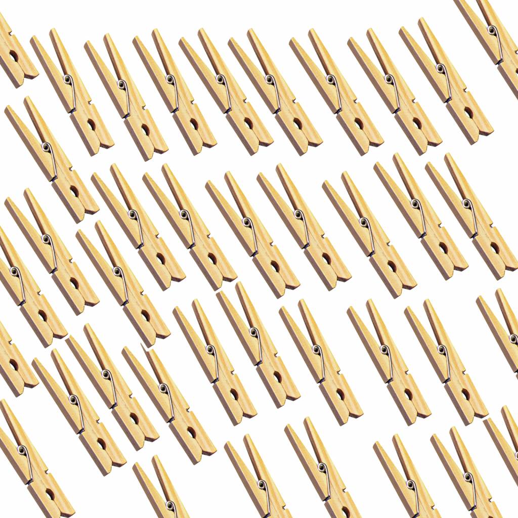 Houten Wasspelden 48 st.  "Linea" Houten Wasspelden 48 st.  "Linea"