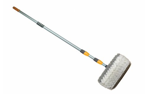 Camionborstel Professioneel 25 cm. Rondom borstel Grijs/Wit. met hoek 30° Camionborstel Professioneel 25 cm. Rondom borstel Grijs/Wit. met hoek 30°