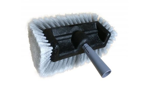 Camionborstel Professioneel 25 cm. Rondom borstel Grijs/Wit. met hoek 30° Camionborstel Professioneel 25 cm. Rondom borstel Grijs/Wit. met hoek 30°