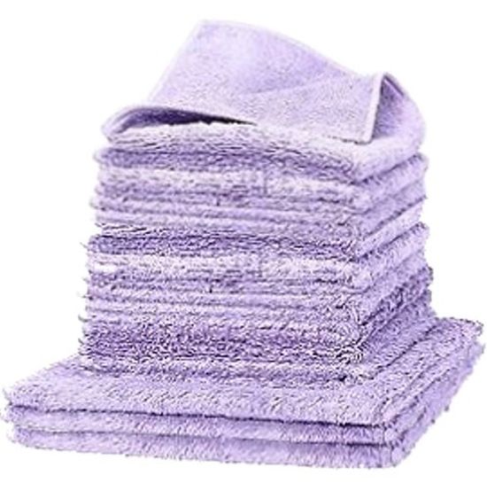 Microvezeldoeken "Duplex"  Lila   12-delig
