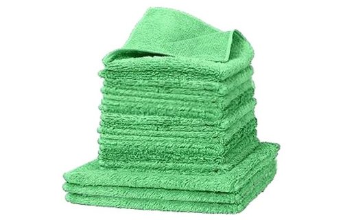 Microvezeldoeken "Duplex"  Groen   12-delig