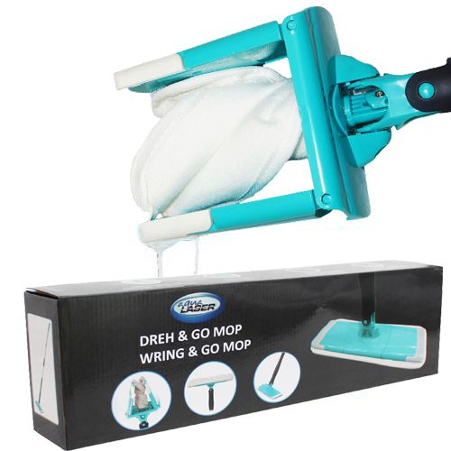 Wring & Go Mop + extra microvezeldoek Wring & Go Mop + extra microvezeldoek