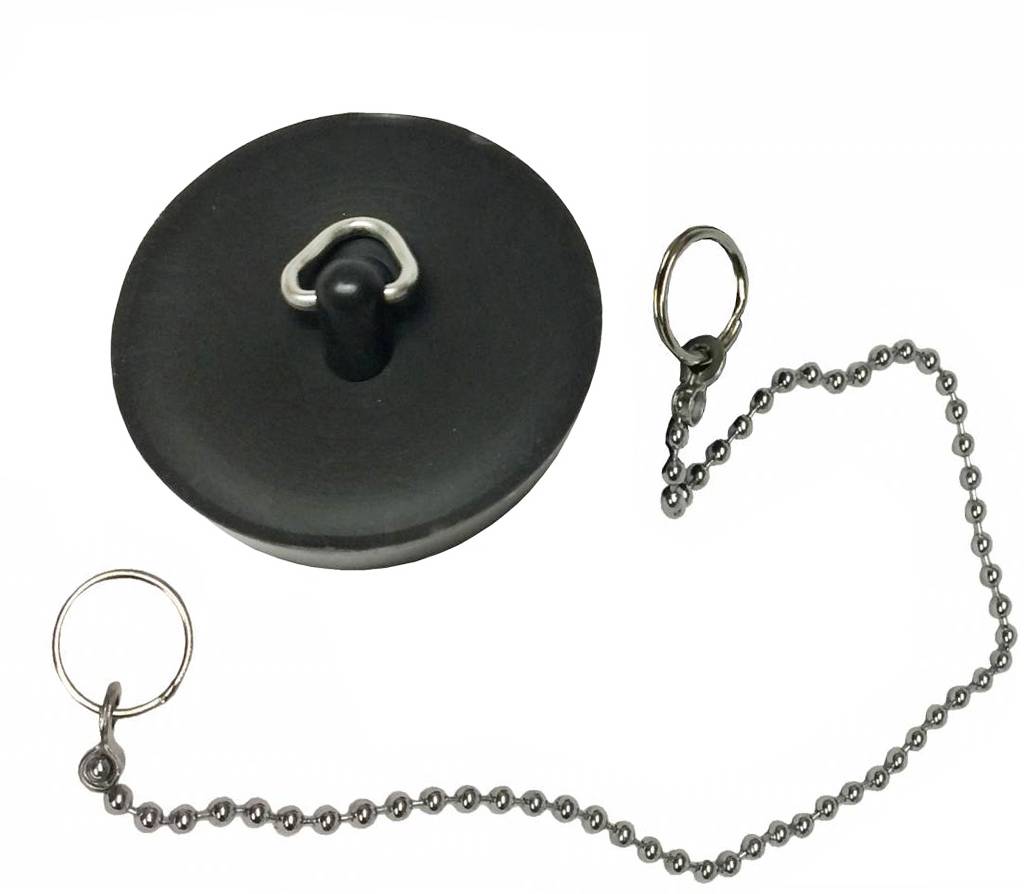 Kunststof Afvoerstop  Ø 38,5   +  Kogelketting 30 cm Kunststof Afvoerstop  Ø 38,5   +  Kogelketting 30 cm