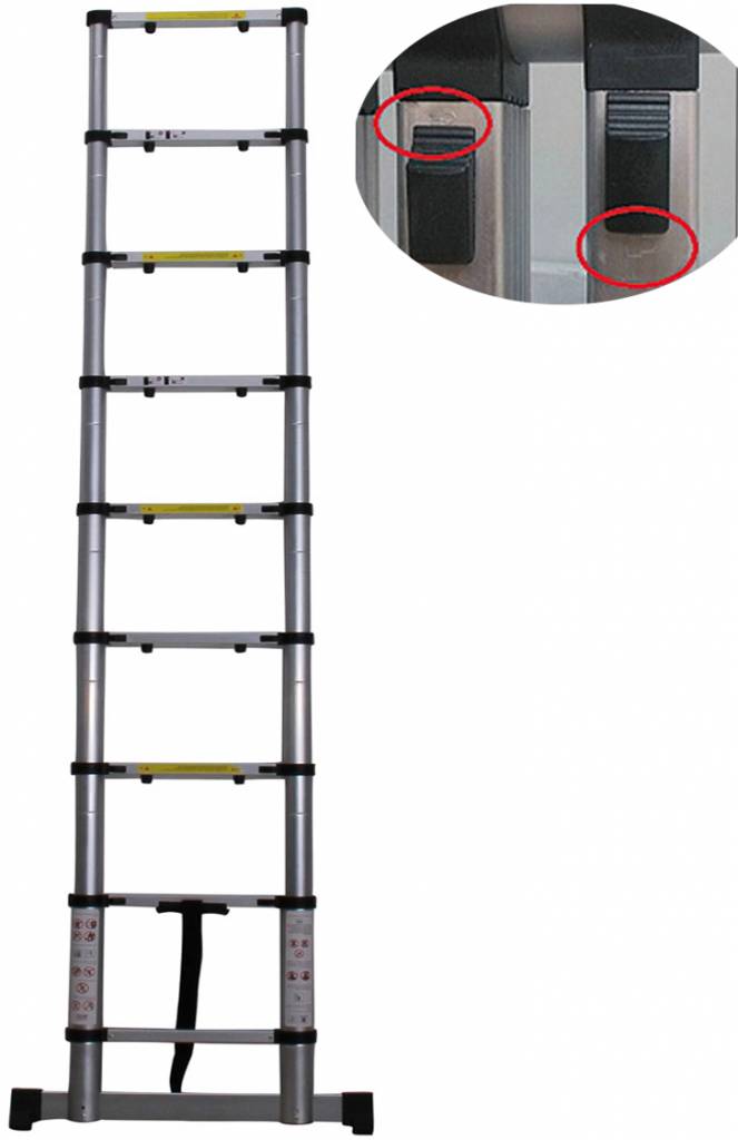 Telescoopladder  3,80 Meter