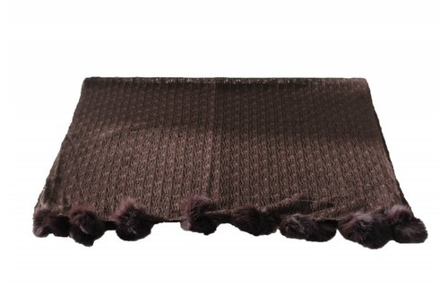 Sjaal breed Pompon's