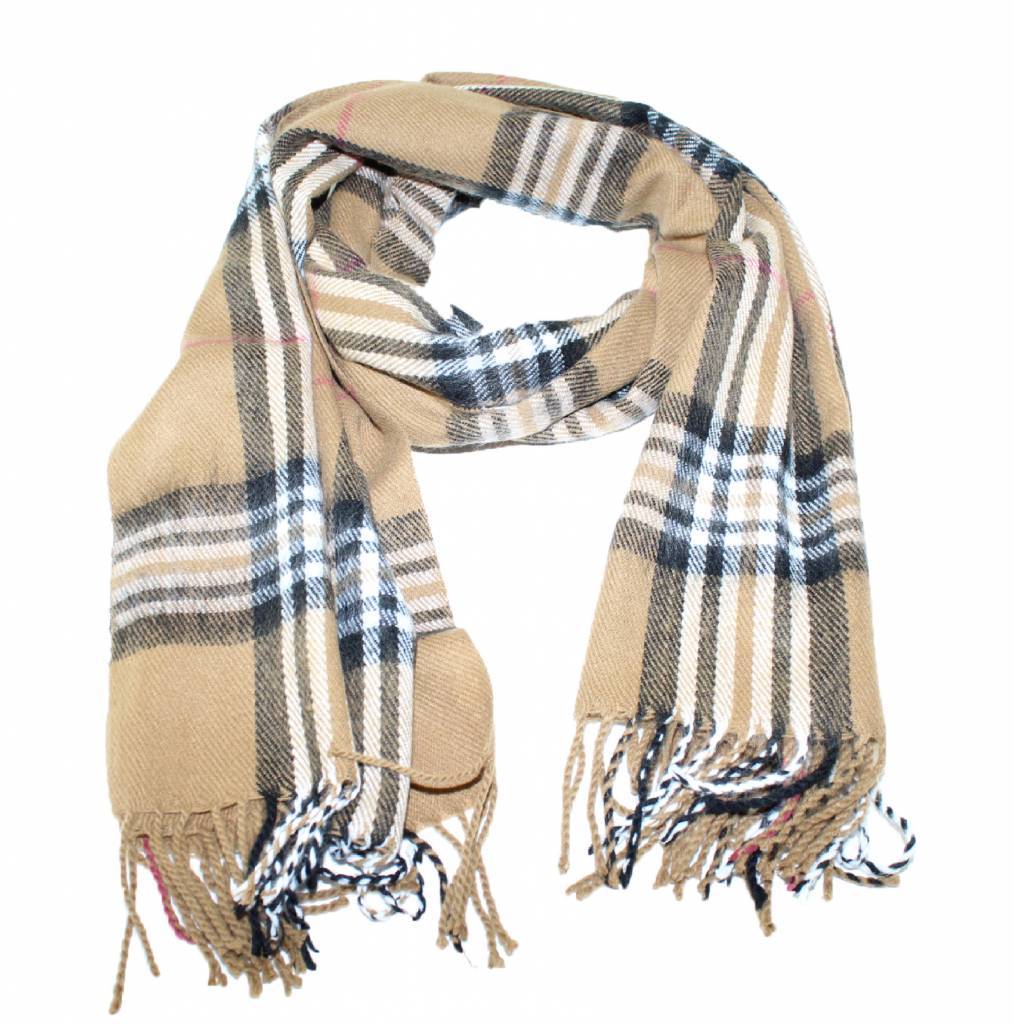 Sjaal geruit groot "Berbery sjaal in verschillende kleuren"