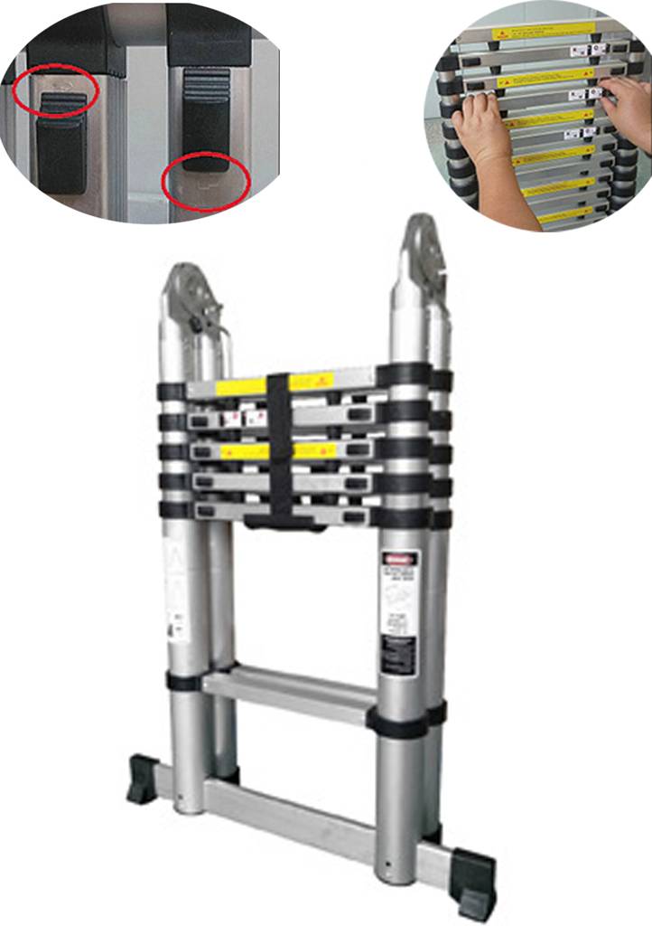 Telescoopladder  Dubbel  3,80 Meter