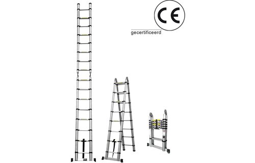 Telescoopladder  Dubbel  3,80 Meter