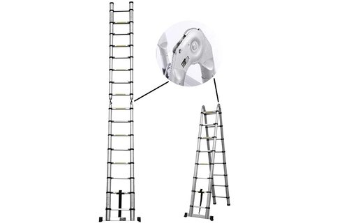 Telescoopladder  Dubbel  5,00  Meter