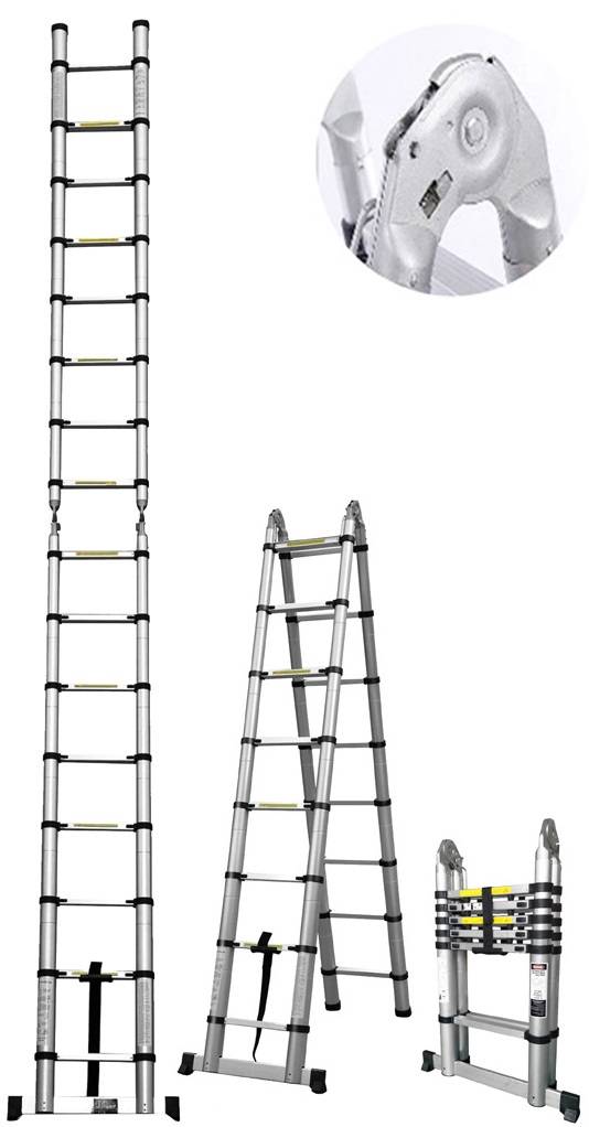 Telescoopladder Dubbel 6,40 Meter Telescoopladder Dubbel 6,40 Meter