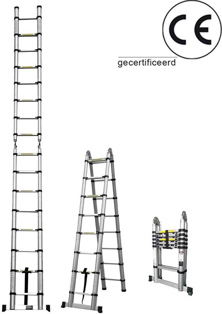 Telescoopladder Dubbel 6,40 Meter Telescoopladder Dubbel 6,40 Meter