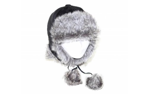 Muts Pels met oorflappen Pompons Muts Pels met oorflappen Pompons