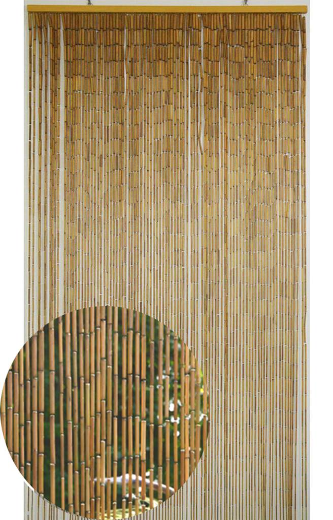 Kostbaar Zenuw tot nu Deurgordijn Bamboe Natural 90 x 200 cm | Megatip.be