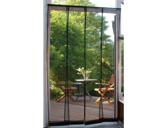 Horgordijn  Kansas Zwart  100x220 cm.