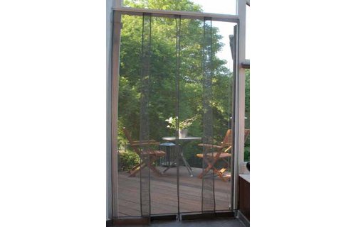 Horgordijn  Kansas Grijs  100x220 cm.