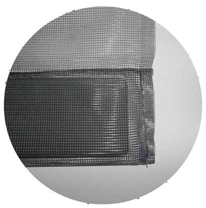 Horgordijn  Kansas Grijs  100x220 cm. Horgordijn  Kansas Grijs  100x220 cm.