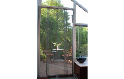 Horgordijn  Kansas Grijs  100x220 cm.