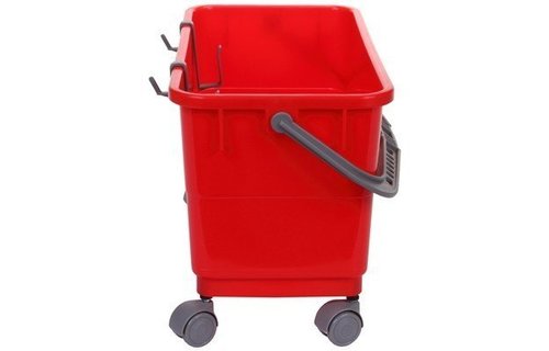 Set van 4 zwenkwielen voor emmer rechthoekig