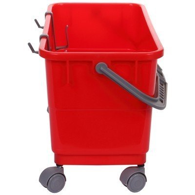 Set van 4 zwenkwielen voor emmer rechthoekig