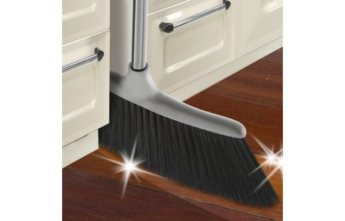 Smalle zachte binnen bezem met telescoopsteel