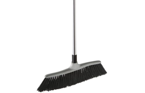 Smalle zachte binnen bezem met telescoopsteel