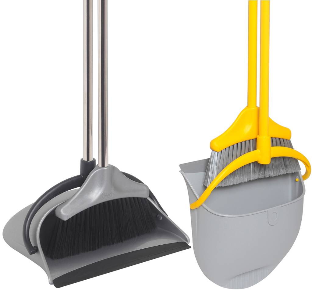 Vuilblik set met steel opklapbaar Vuilblik set met steel opklapbaar