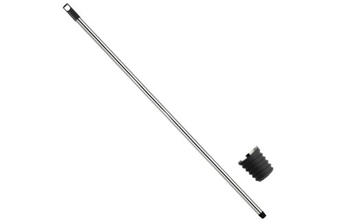 Borstelsteel  Chrome  130 cm.  Ø 21 mm.  It/dr Borstelsteel  Chrome  130 cm.  Ø 21 mm.  It/dr