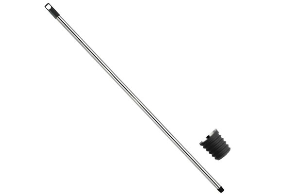 Borstelsteel  Chrome  130 cm.  Ø 21 mm.  It/dr