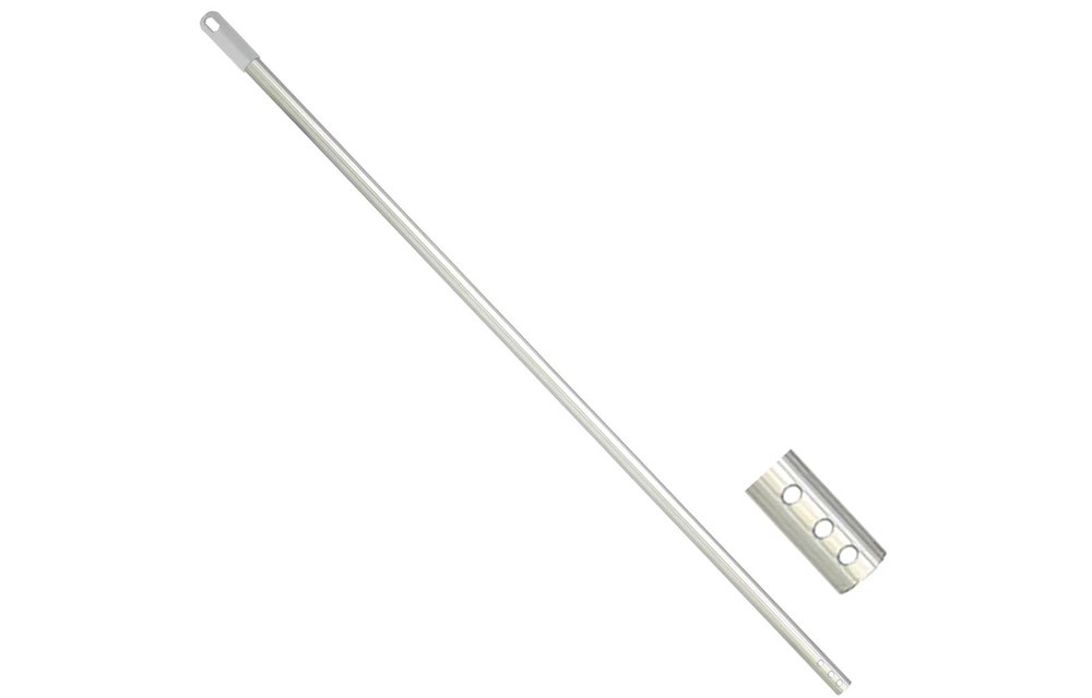 Borstelsteel Aluminium 140 cm. Ø 23 mm. Borstelsteel Aluminium 140 cm. Ø 23 mm.