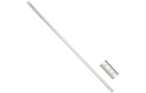 Borstelsteel Aluminium  140 cm.   Ø 23 mm.