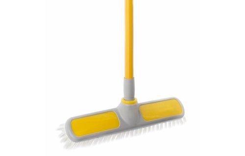 Schrobbezem rubber bekleed  met telescoopsteel Schrobbezem rubber bekleed  met telescoopsteel