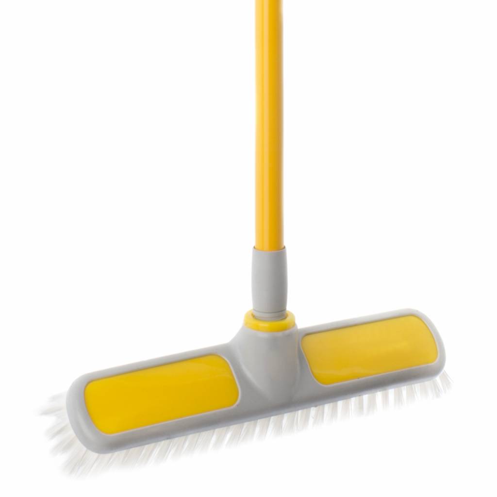 Schrobbezem rubber bekleed  met telescoopsteel Schrobbezem rubber bekleed  met telescoopsteel