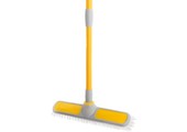 Schrobbezem rubber bekleed  met telescoopsteel