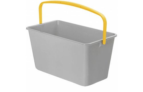 Emmer rechthoekig 15 L.   Grijs