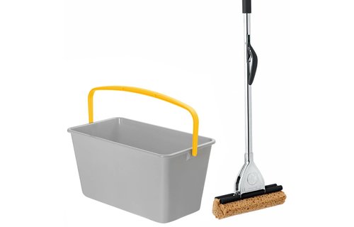 Emmer rechthoekig 15 L.   Grijs