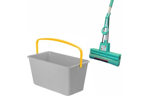 Emmer rechthoekig 15 L.   Grijs