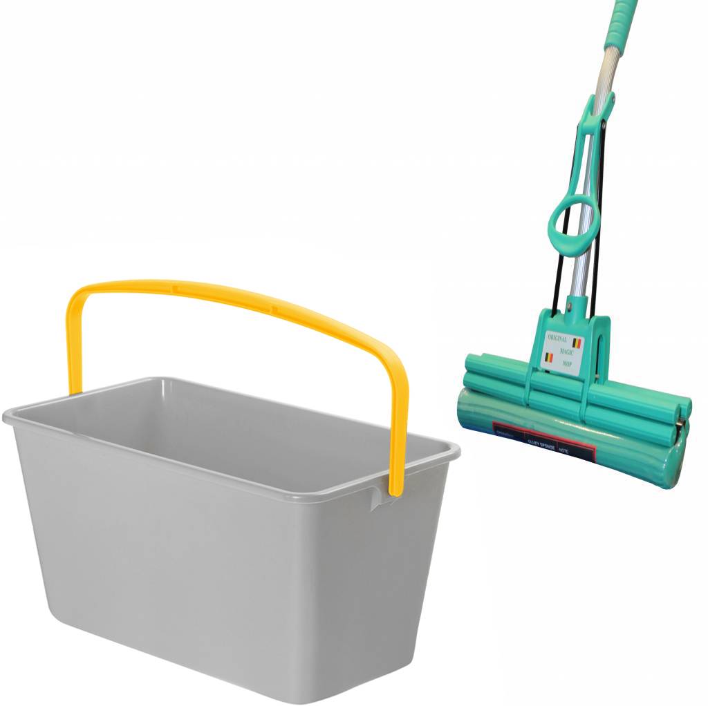 Emmer rechthoekig 15 L.   Grijs Emmer rechthoekig 15 L.   Grijs