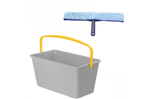 Emmer rechthoekig 15 L.   Grijs