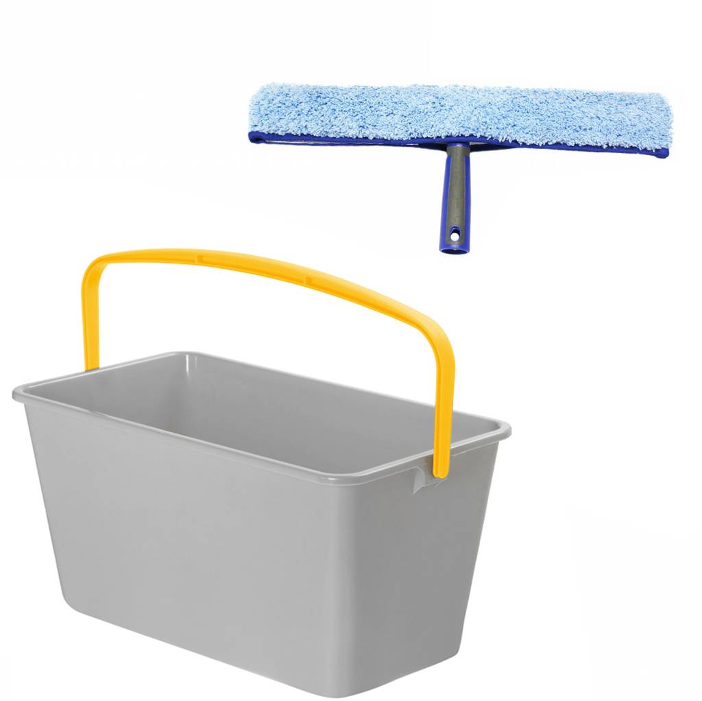 Emmer rechthoekig 15 L.   Grijs Emmer rechthoekig 15 L.   Grijs