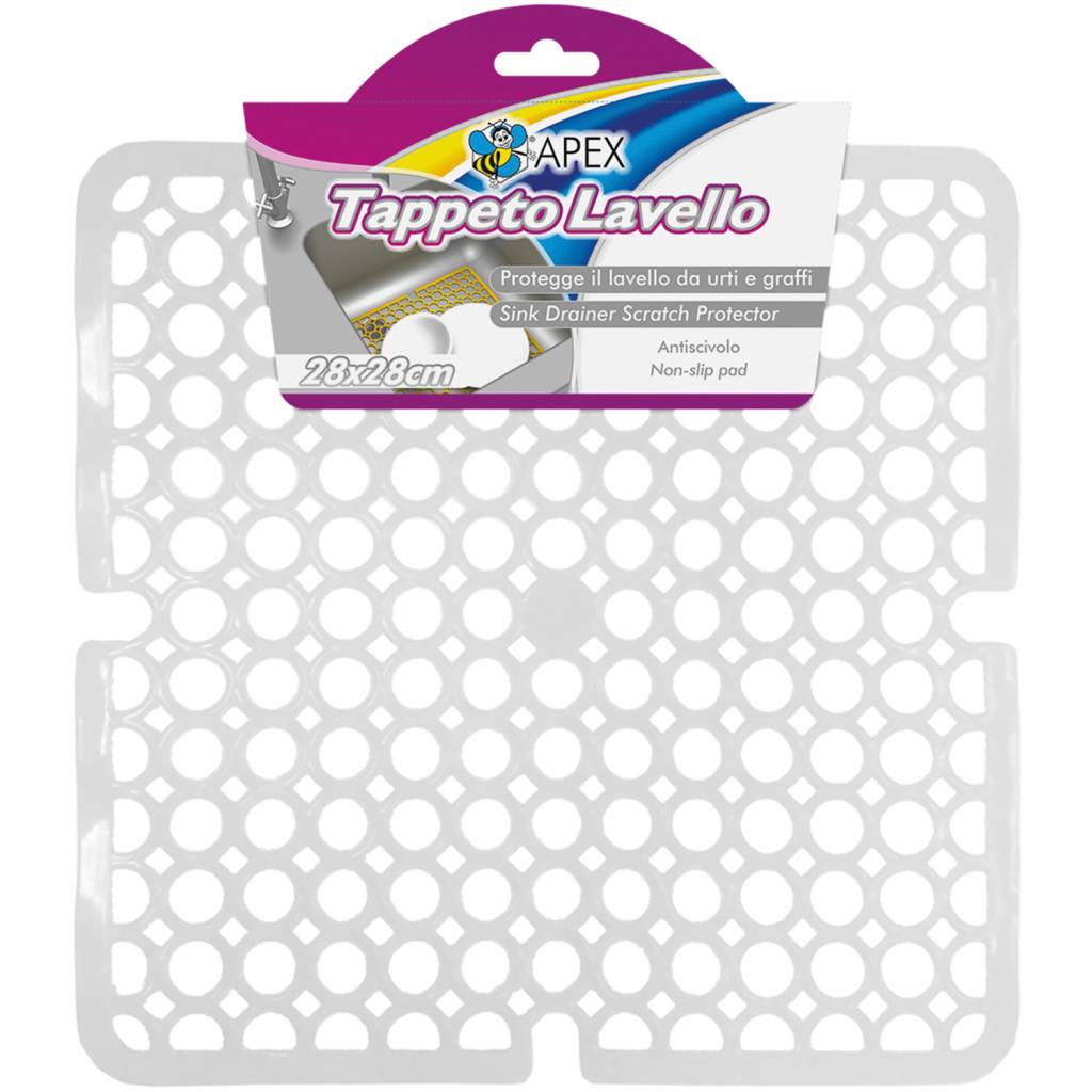 Zachte gootsteen mat  kunststof 28x28 cm