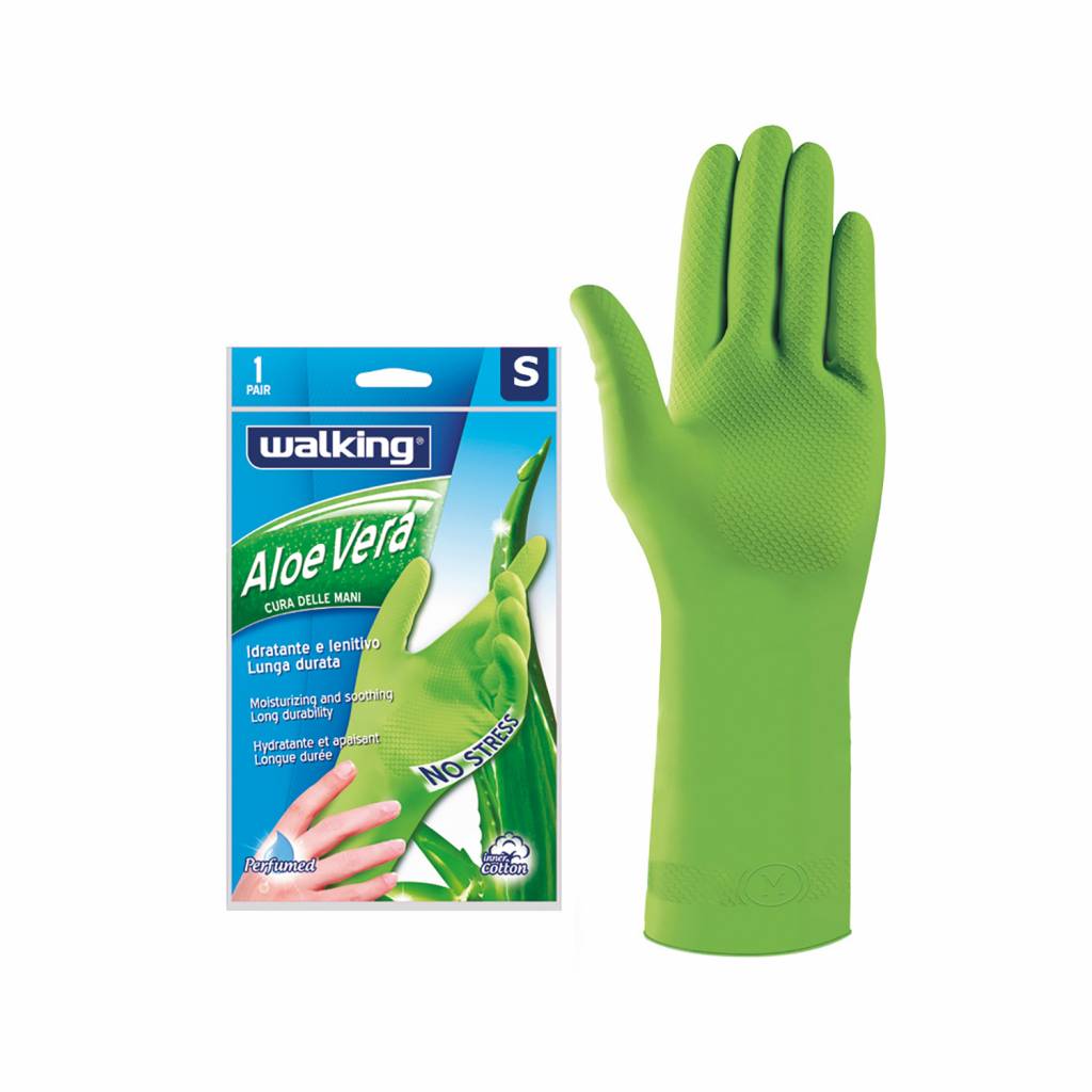 Latex handschoenen "Aloë Vera" met fleece gevoerd Latex handschoenen "Aloë Vera" met fleece gevoerd