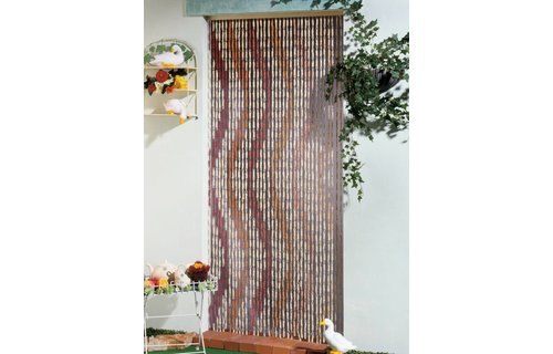 Vliegengordijn Maïs Serpentin, bruin/beige  90x200 cm