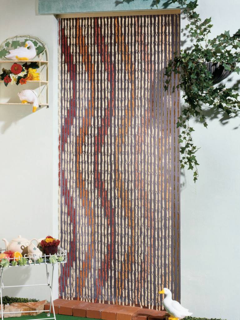 Vliegengordijn Maïs Serpentin, bruin/beige  90x200 cm