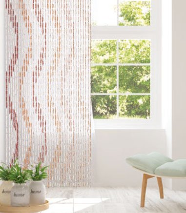 Vliegengordijn Maïs Serpentin, bruin/beige  90x200 cm Vliegengordijn Maïs Serpentin, bruin/beige  90x200 cm