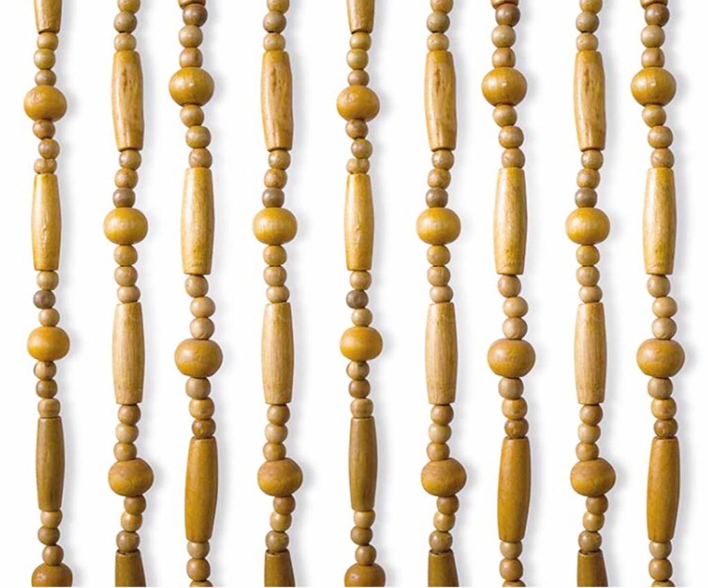 Kralengordijn "Luxe"  olijfhout 90x200 cm