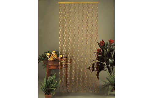 Kralengordijn "Luxe"  olijfhout 90x200 cm