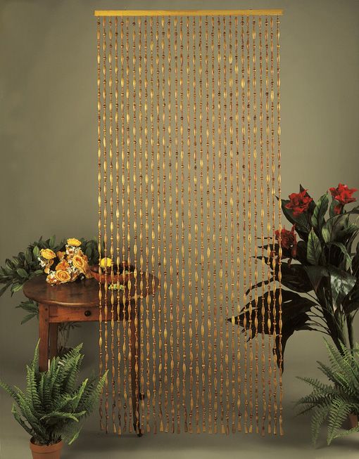 Kralengordijn "Luxe"  olijfhout 90x200 cm