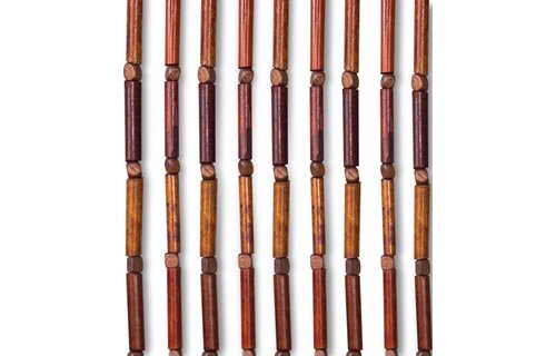 Kralengordijn bamboe- houtparels 90x200 cm